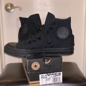 All Black Chuck Taylors High Top Converse